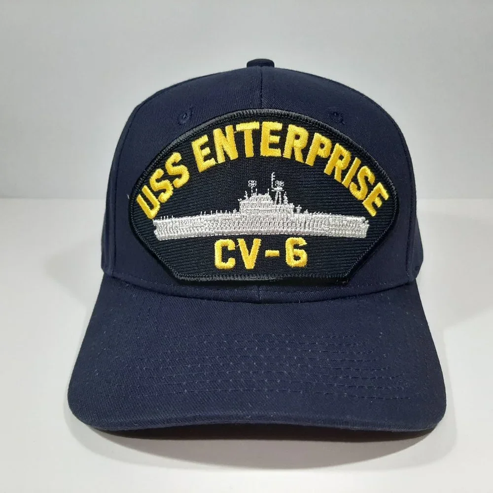 U.S. Navy USS Enterprise CV-6 Men's Cap Hat  Navy